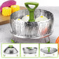 🧑‍🍳kitchen Artifact🥳Stainless steel folding vegetable steamer (🔥New Year's discount🔥)