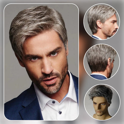 Best Gift for Yourself - 🔥 New Men's Breathable Simulation Wig