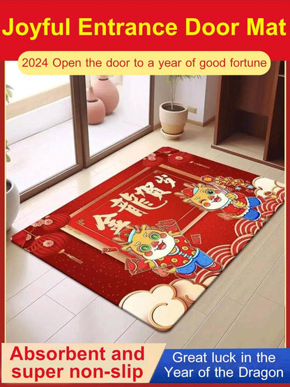 Non-slip Wear-resistant Festive Foyer Door Mat