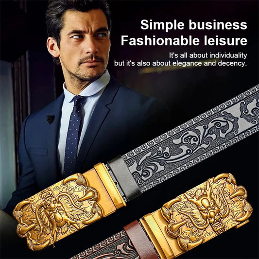 Men's Automatic Brass Buckle Belt🔥🔥